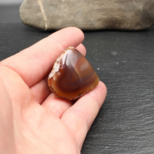 Polished agate - decorative stone