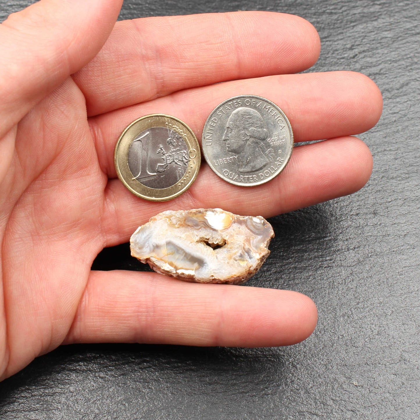 Achat Geode / Druse - Handarbeit