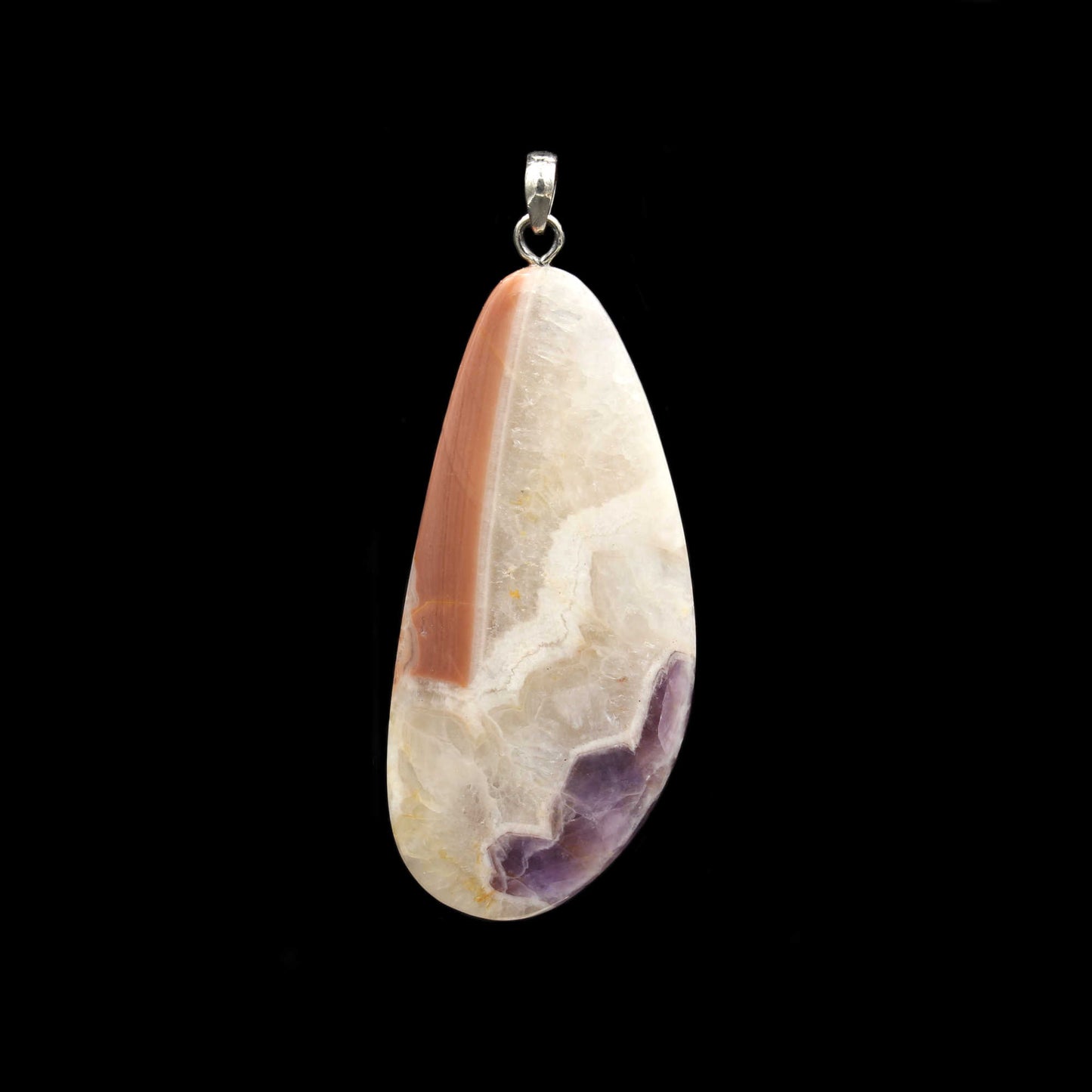 Amethyst und Achat Anhänger - Handarbeit