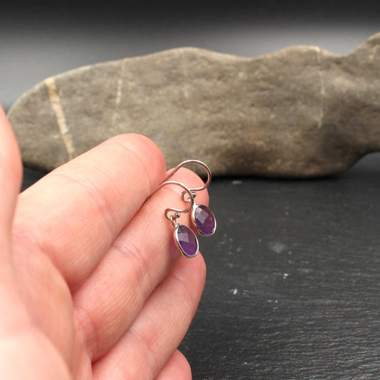 Amethyst Silber Ohrringe