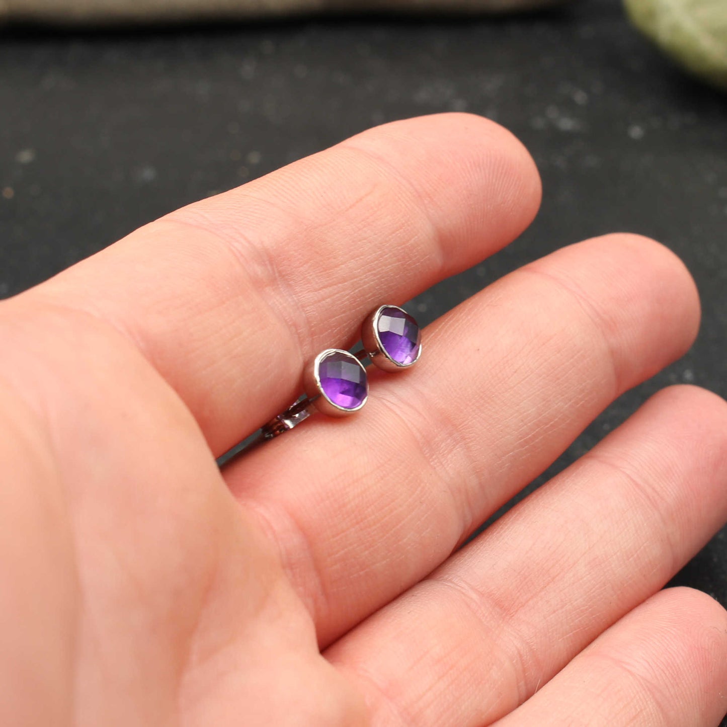 Amethyst Silber Ohrstecker