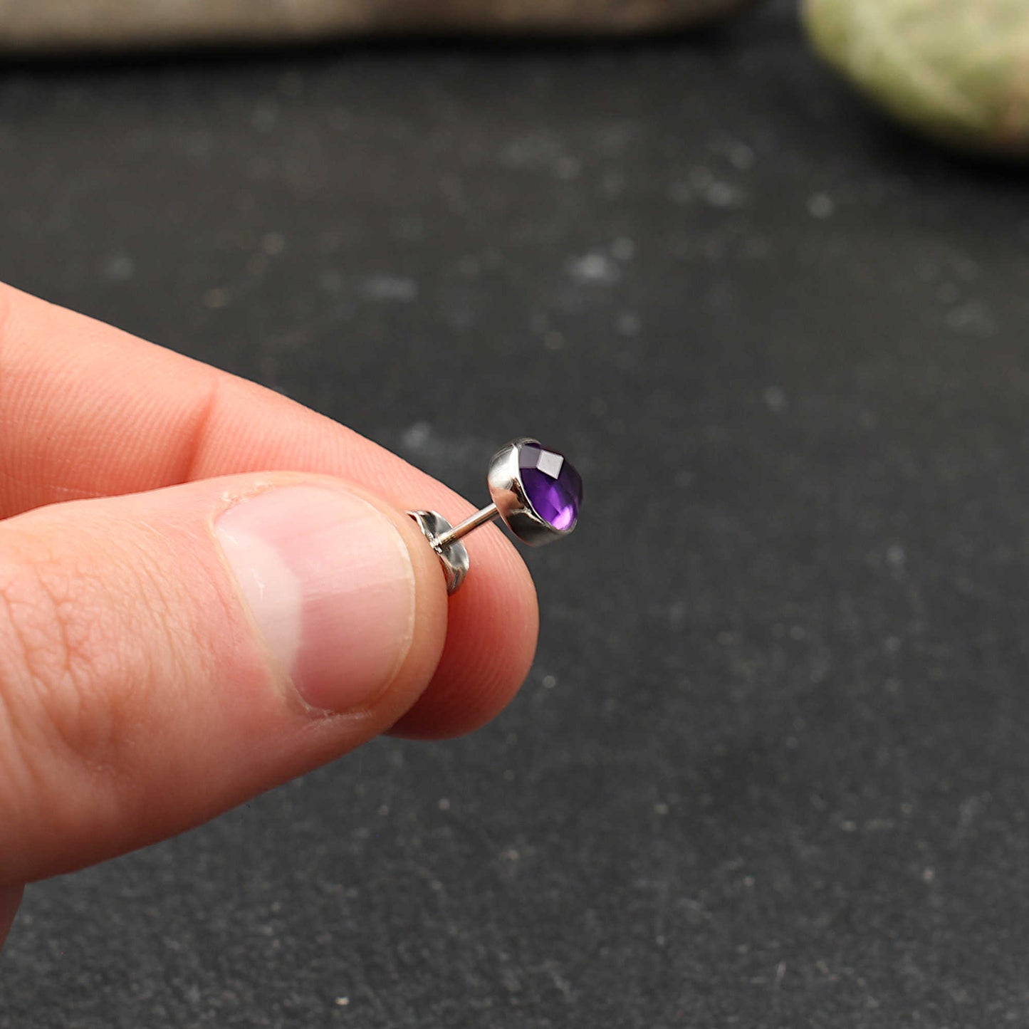 Amethyst Silber Ohrstecker
