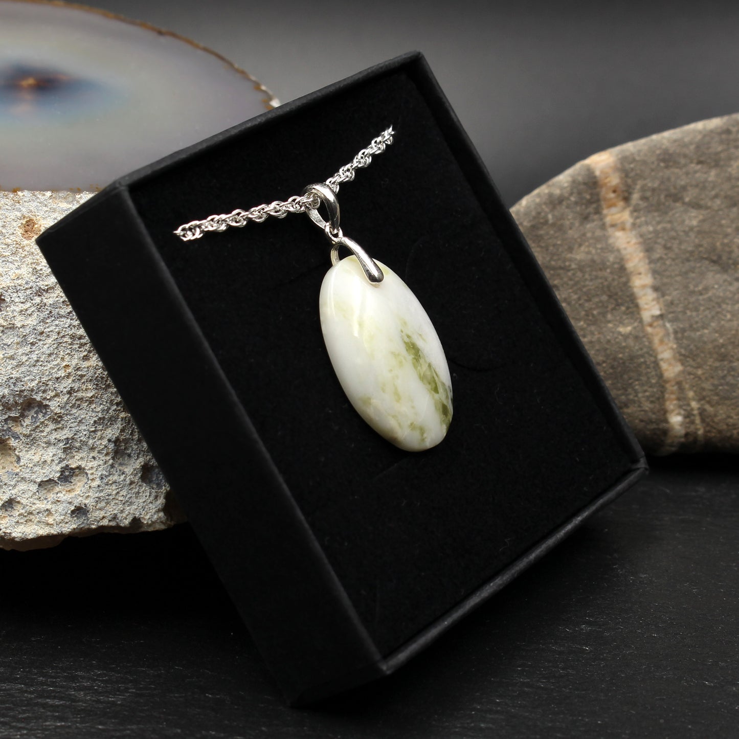 Scottish Iona Marble Pendant - Handmade