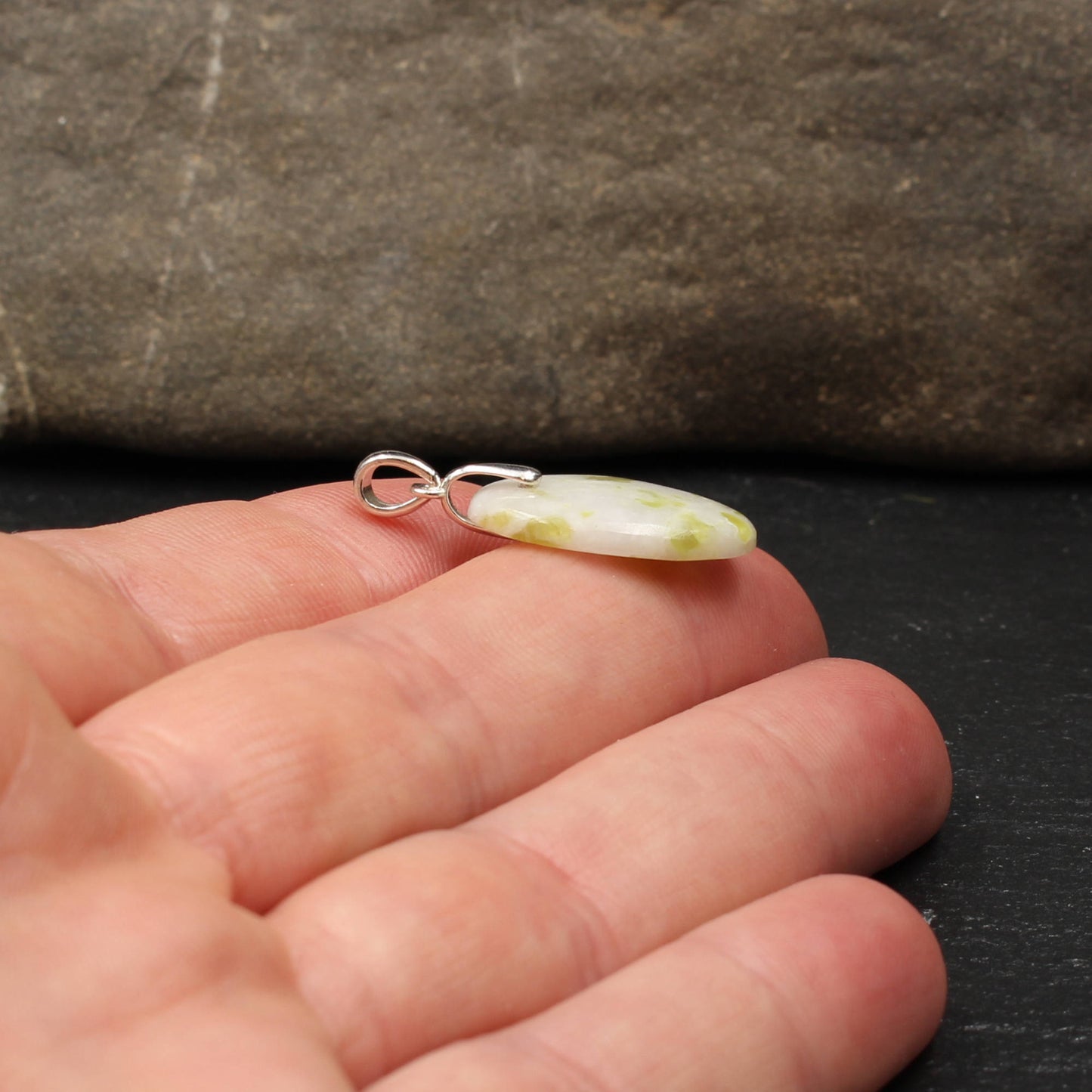 Scottish Iona Marble Pendant - Handmade