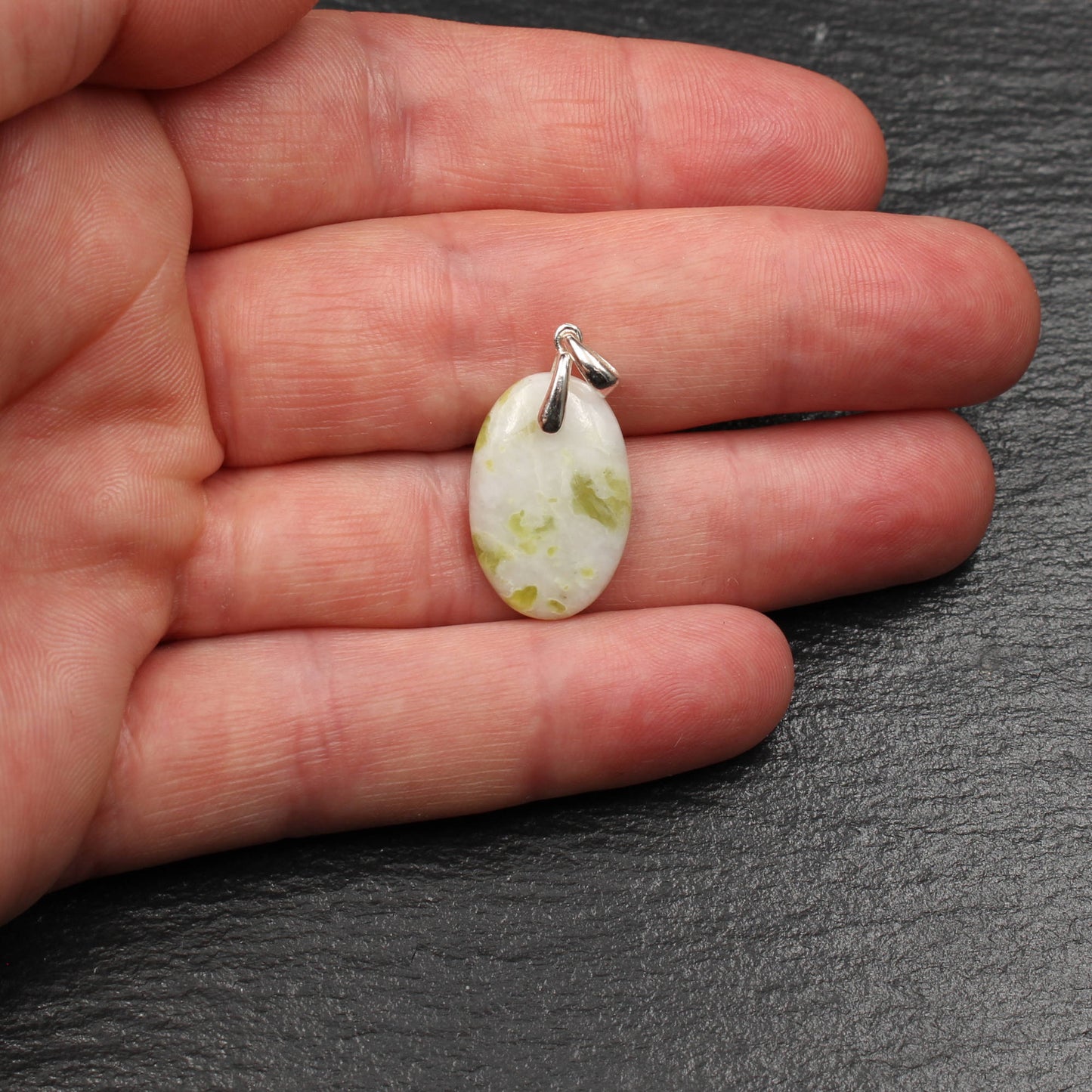 Scottish Iona Marble Pendant - Handmade
