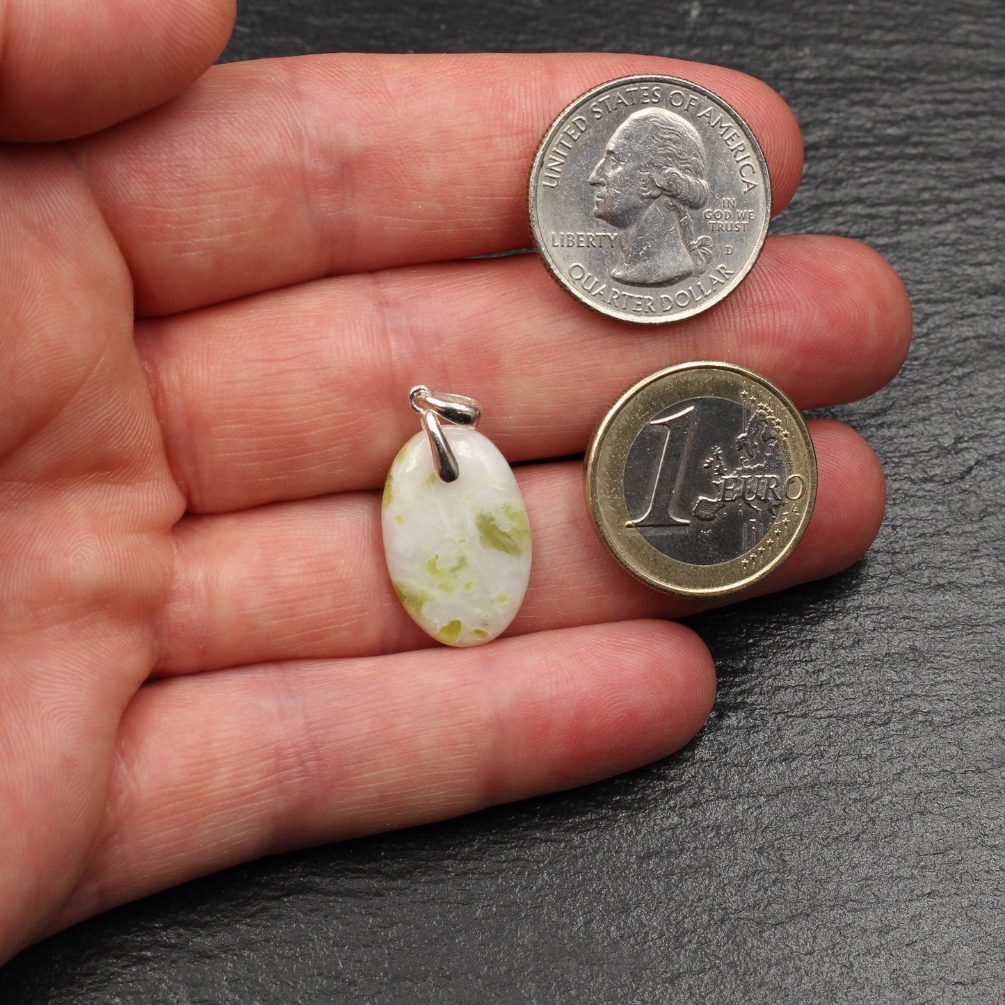 Scottish Iona Marble Pendant - Handmade