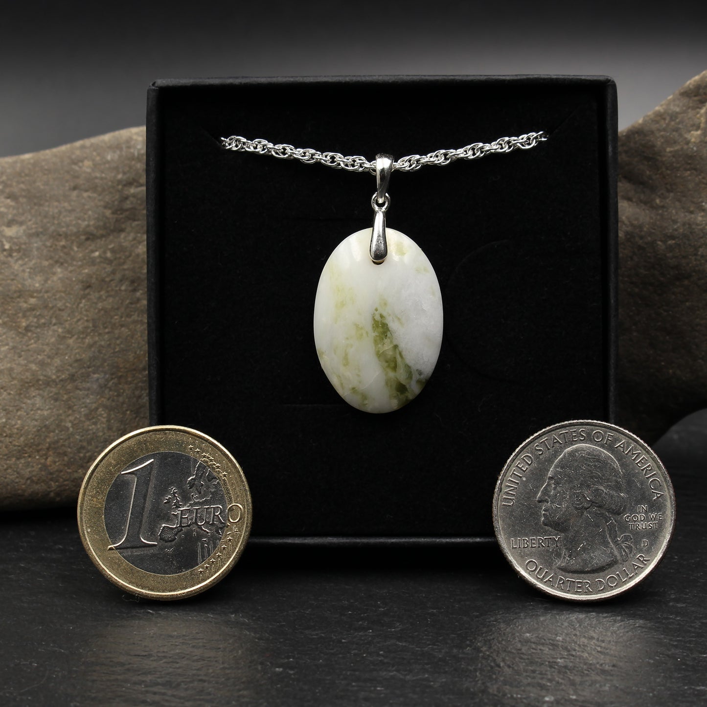 Scottish Iona Marble Pendant - Handmade