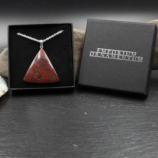 Schottischer Roter Jaspis Anhänger - Handarbeit