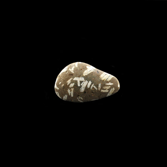 Andesit Porphyr Anschliff - Handarbeit | Vulkangestein