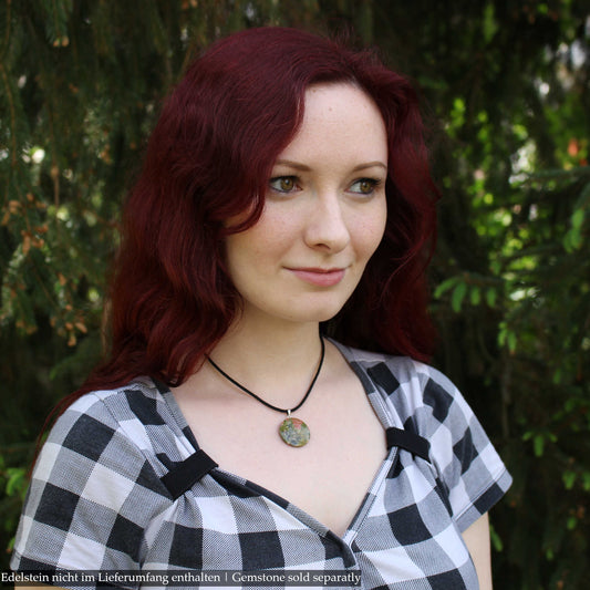 Baumwollband mit Karabiner - Schwarz - 2 mm