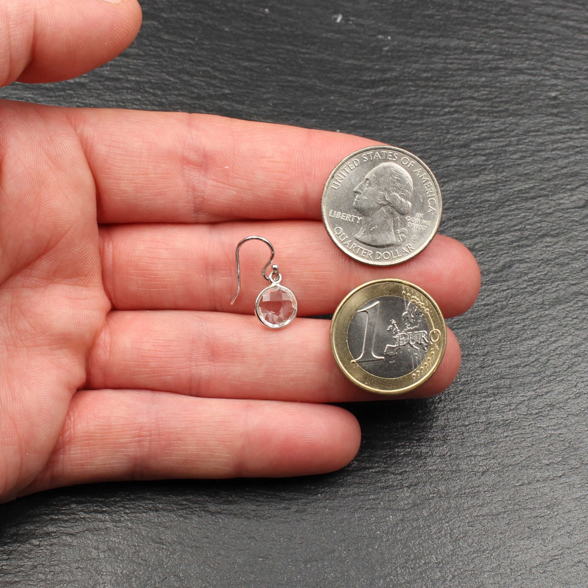 Bergkristall Silber Ohrringe