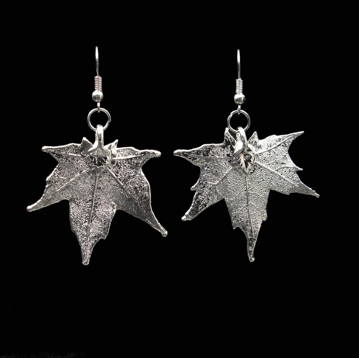 Kanadischer Ahorn Ohrringe versilbert
