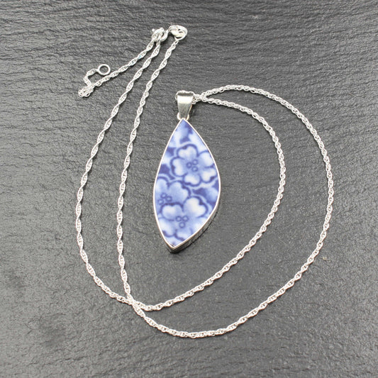 Englisches Porzellan "Old Willow" Anhänger - Groß