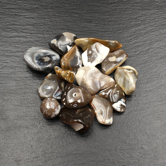 Polierte Nordsee Feuersteine - Beutel (100g)