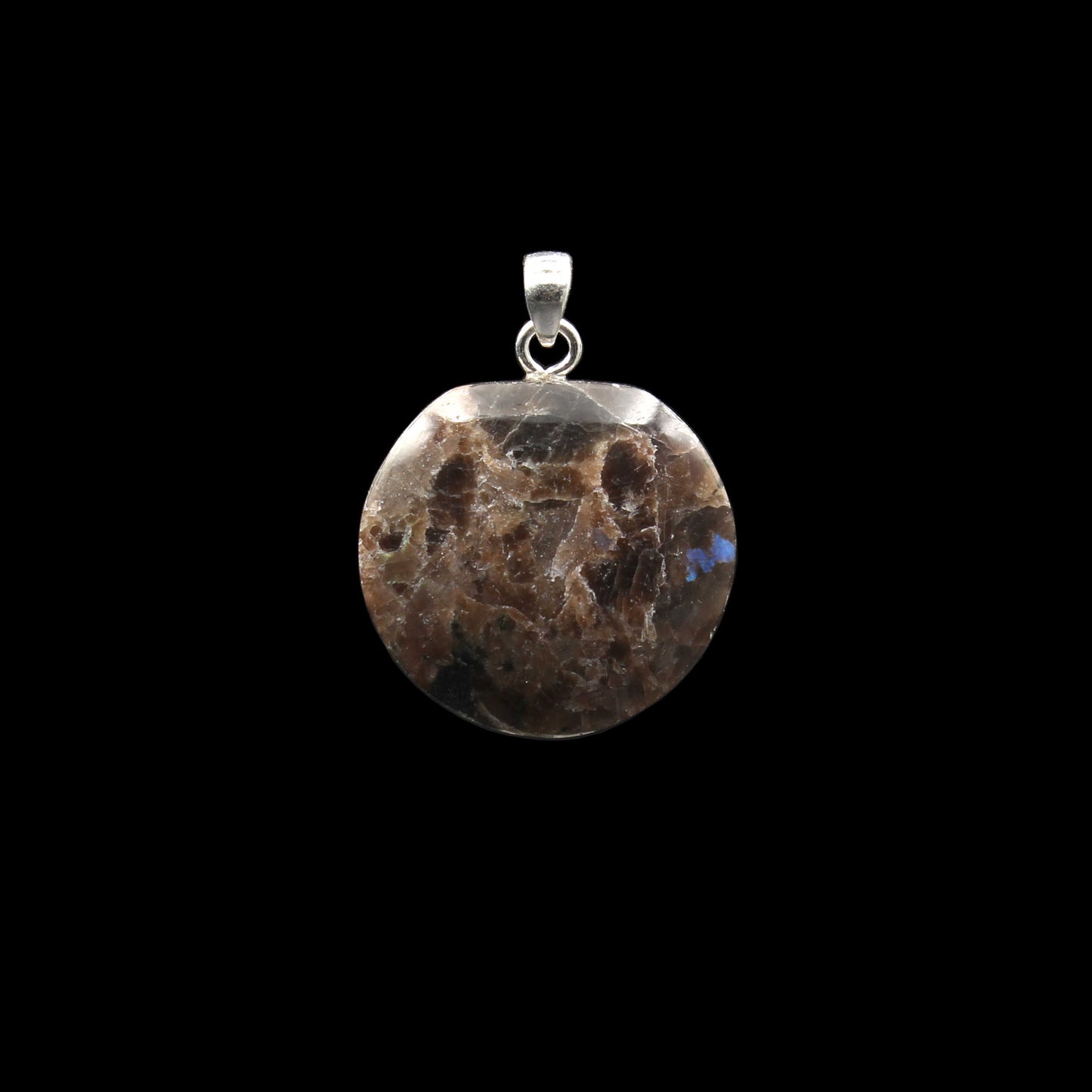 Brown Larvikite Pendant - Handmade