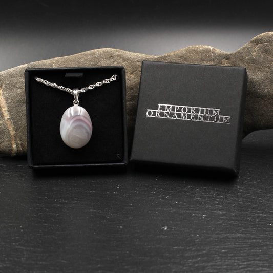 Malawi Achat Anhänger - Handarbeit