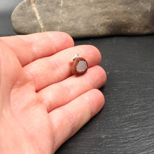 Marokko Achat Anhänger - Handarbeit