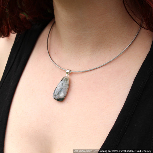 Moosachat Anhänger - Handarbeit