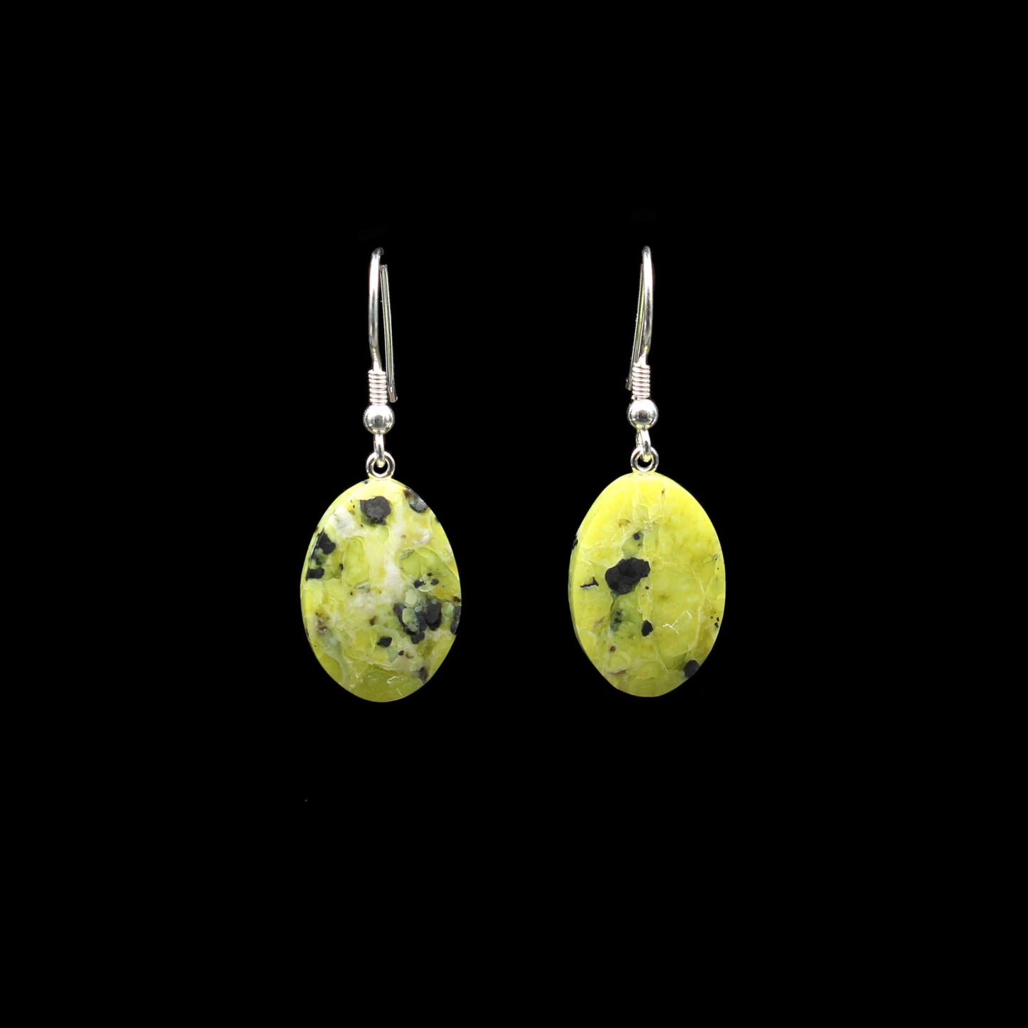 Norwegian Lizardite Earrings - Handmade
