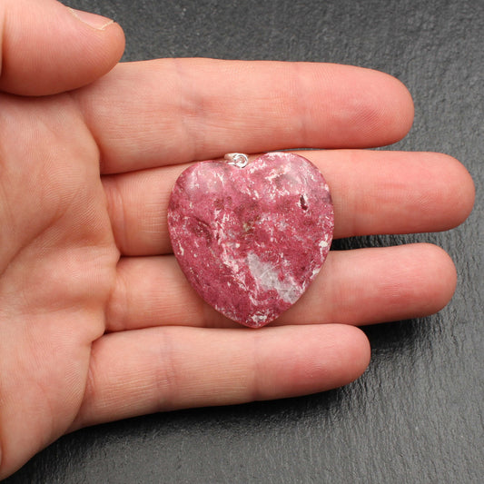 Norwegischer Thulit Herzanhänger