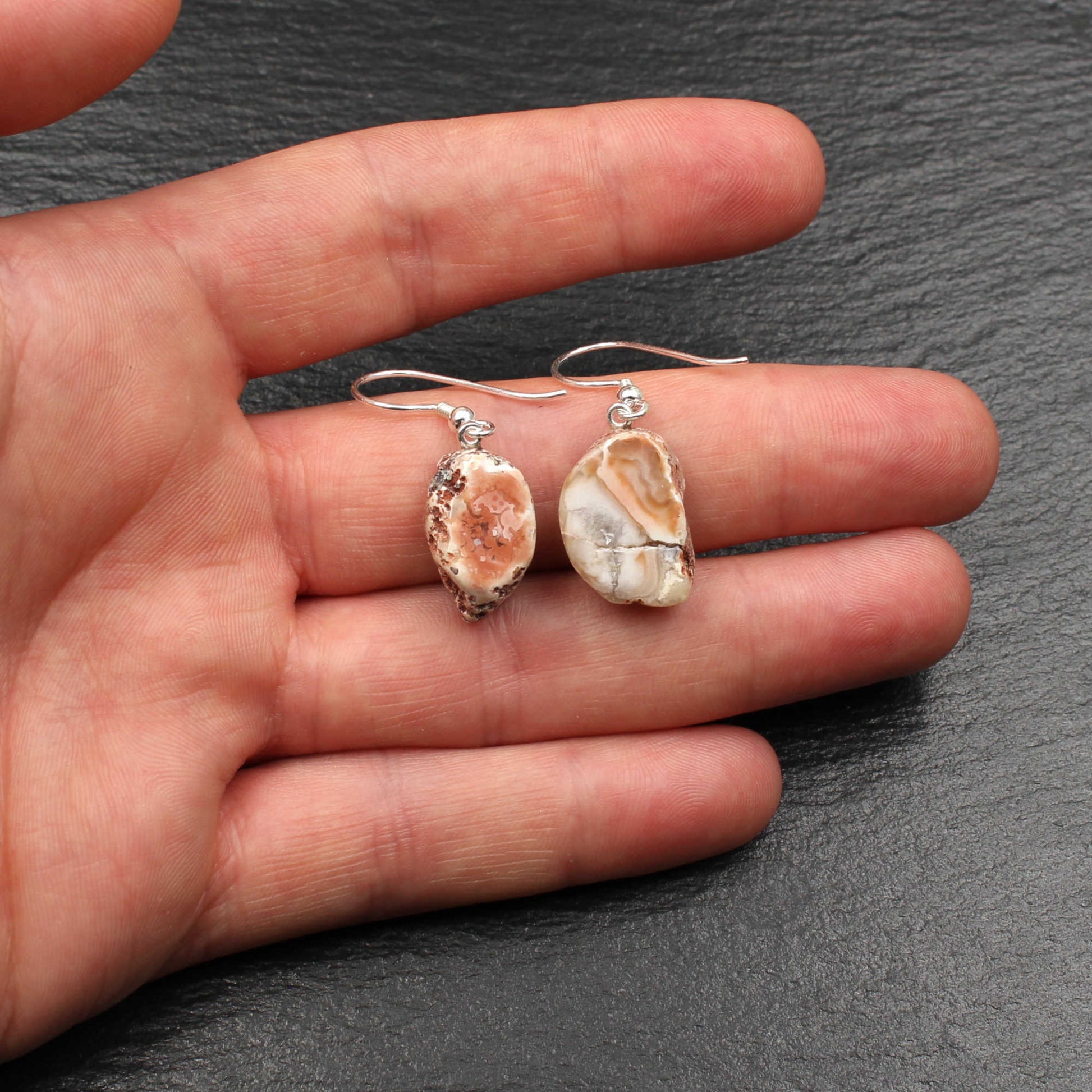 Achat Ohrringe - Handarbeit | Achat aus Sachsen