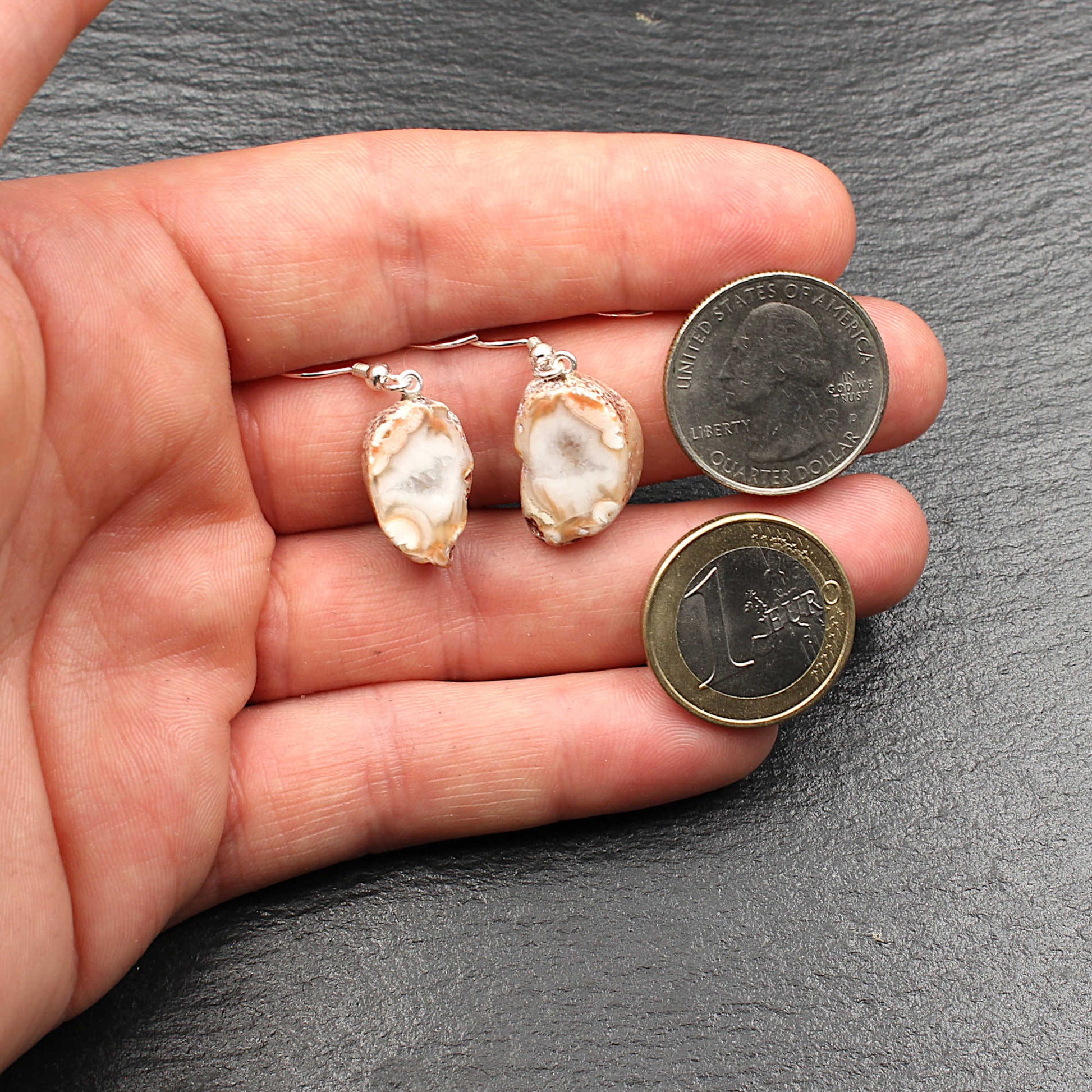 Achat Ohrringe - Handarbeit | Achat aus Sachsen