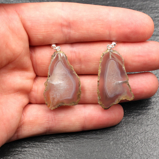 Agate earrings - handmade | Agate from Saxony