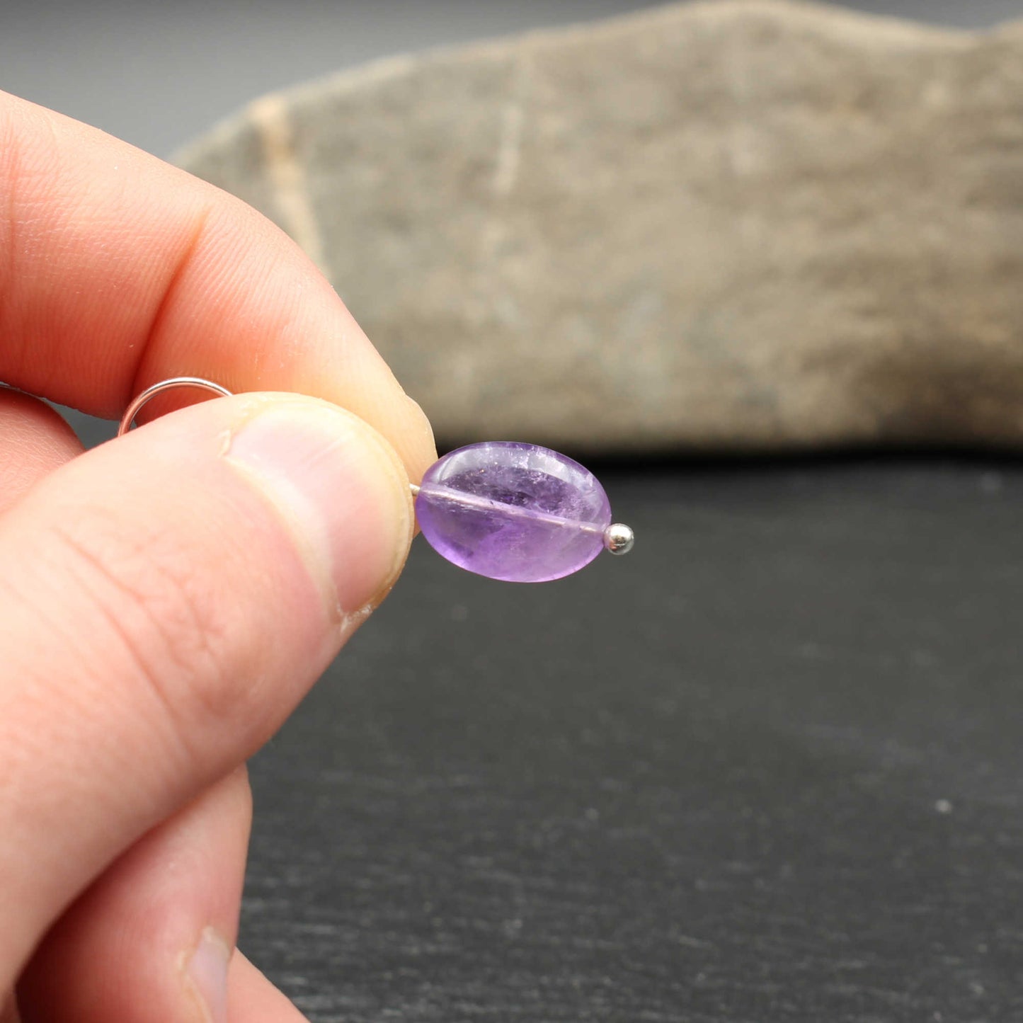 Kleine Amethyst Ohrhänger / Ohrringe