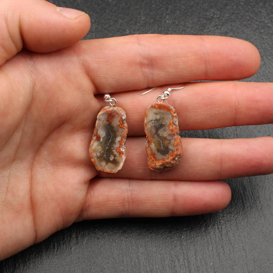 Handgemachte Rhein Achat Ohrringe