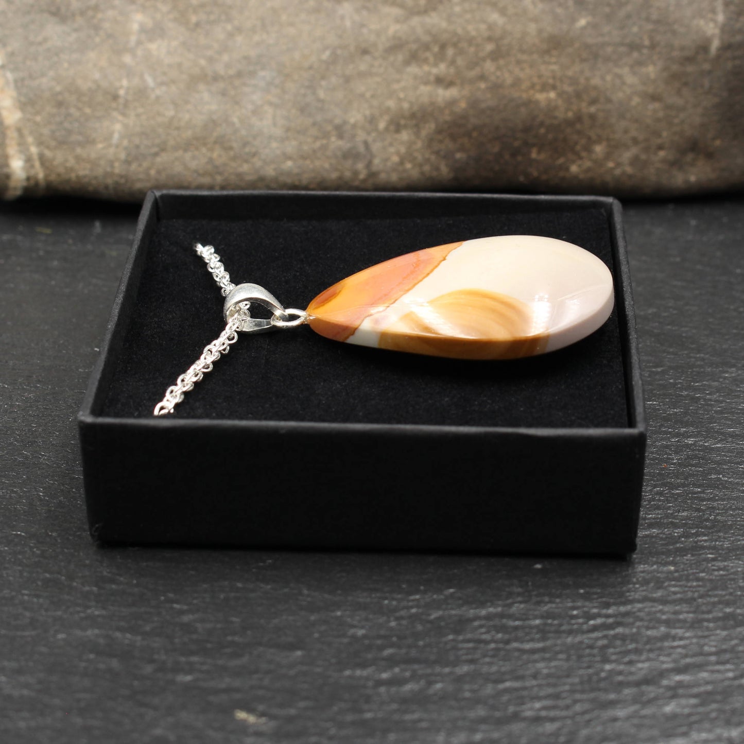 Polychrome Jasper Pendant - Handmade