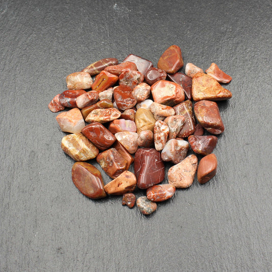 Rhein Jaspis + Achat Beutel | Polierte Edelsteine