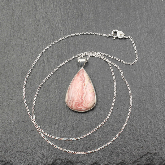 Rhodochrosit Silber Anhänger