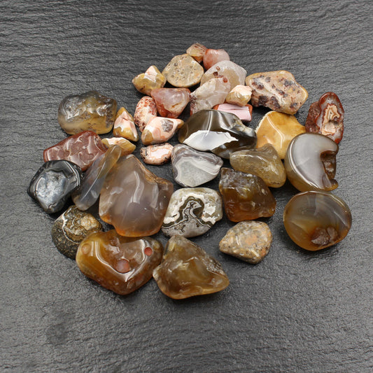 Polierte Achate aus Sachsen - Beutel (90g) | Deutsche Achate