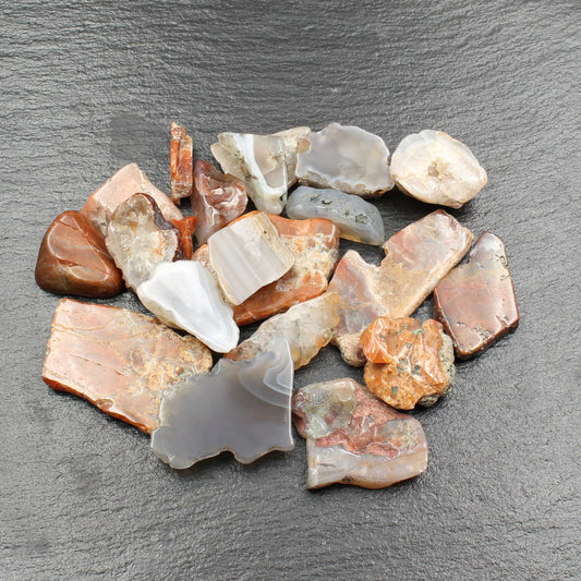 Schottische Achate Trommelstein Beutel