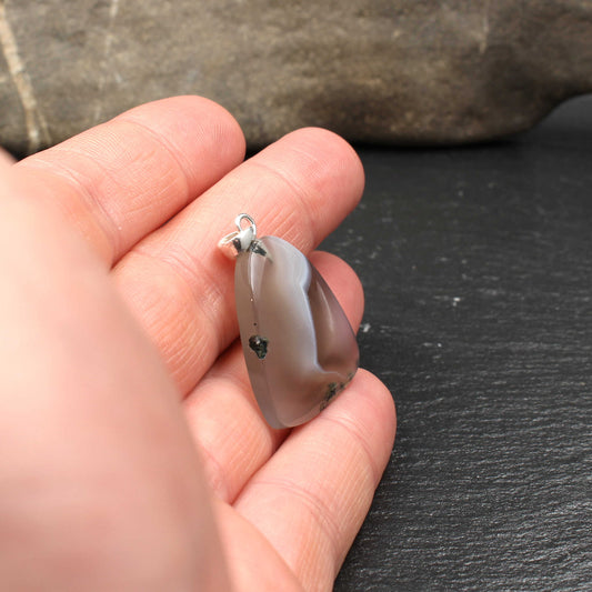 Schottischer Achat Anhänger - Handarbeit