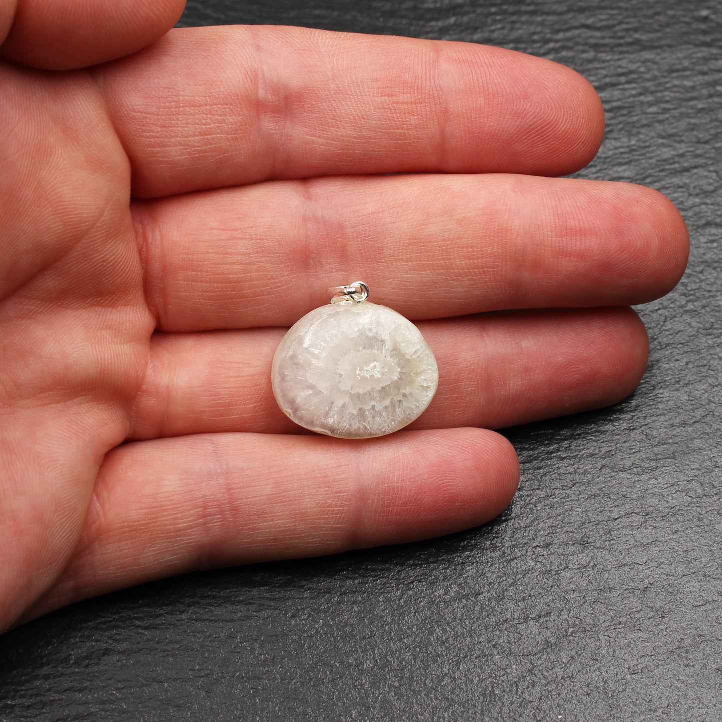 Scottish rock crystal / quartz pendant - handmade