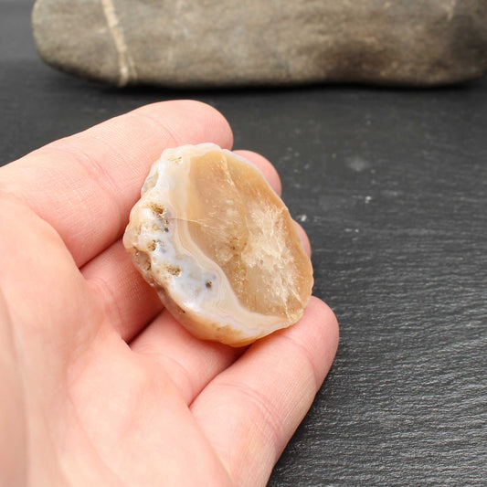 Schottische Achat Scheibe  - Poliert