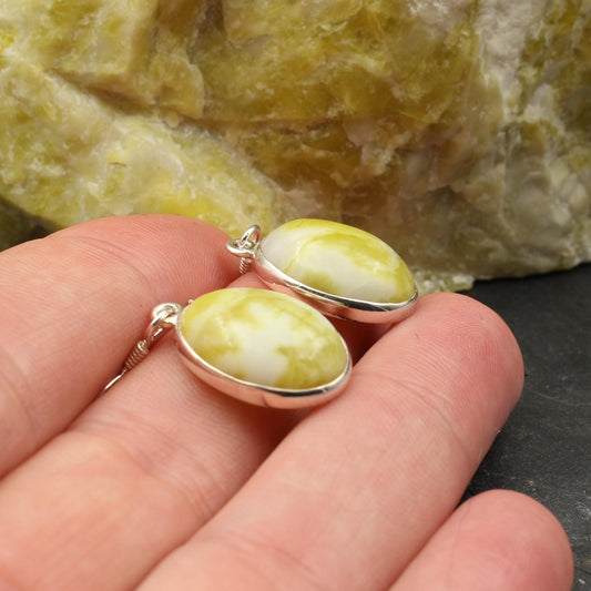 Schottischer Schmuck Ohrringe Silber Tropfen - Unikat 1