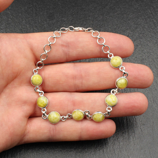 Schottischer Highland Marmor Silber Armband