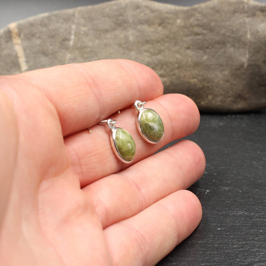 Schottischer Highland Marmor Silber Ohrringe