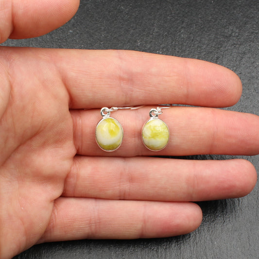 Schottischer Highland Marmor Silber Ohrringe