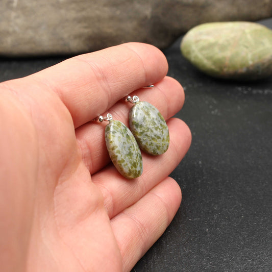Schottischer Iona Marmor Ohrringe - Handarbeit