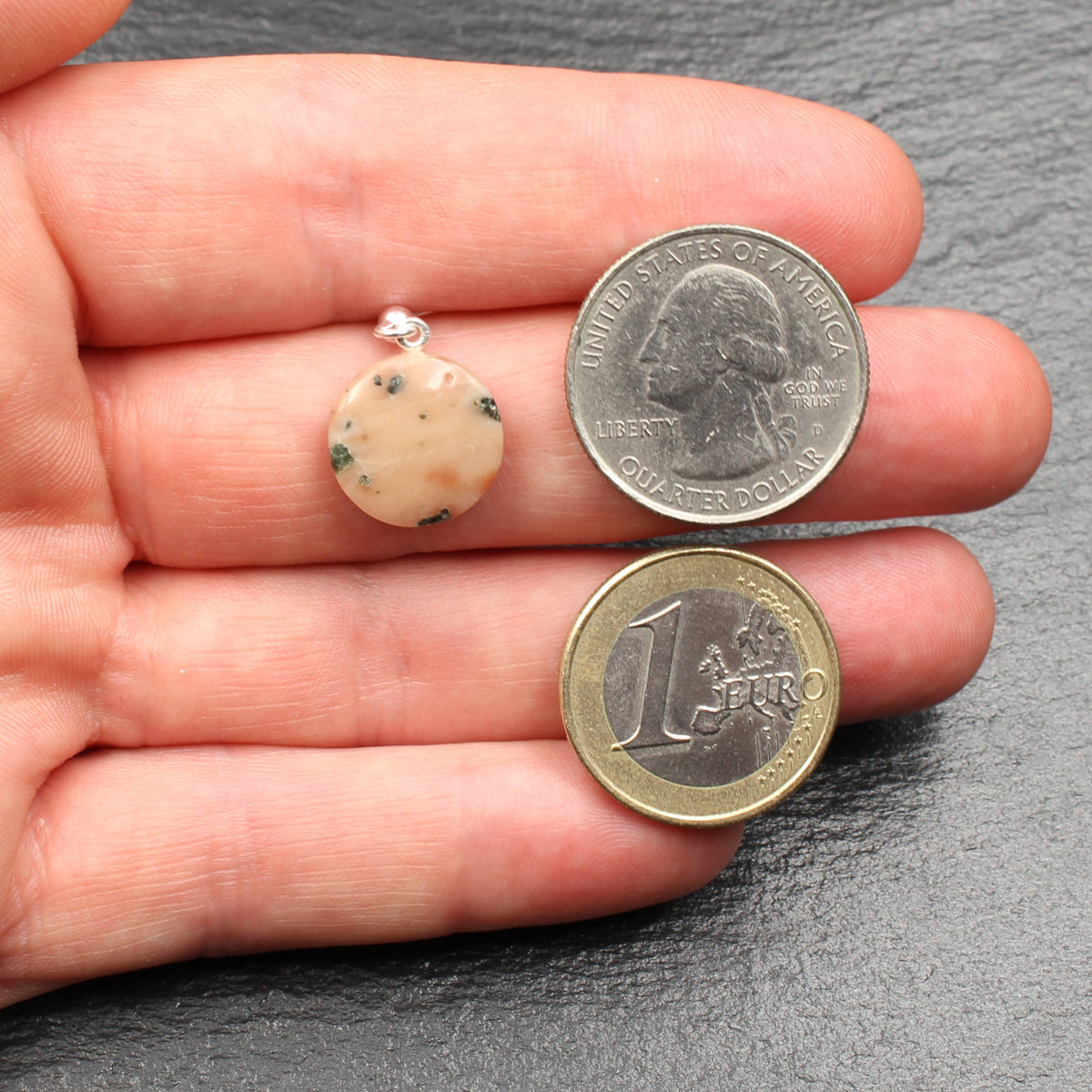 Scottish Isla Rose Pink Limestone Earrings - Handmade in Germany