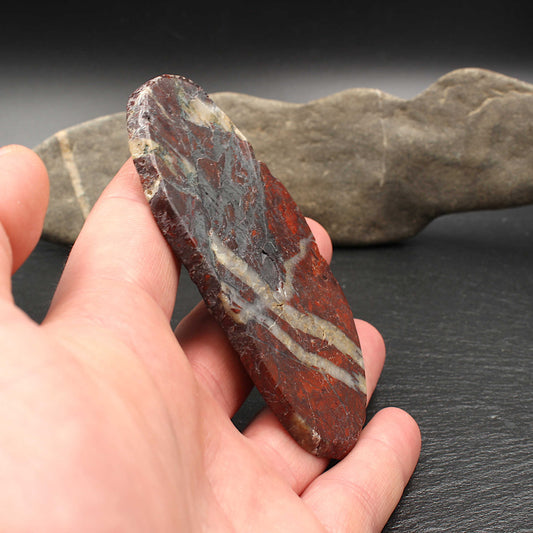 Schottischer Roter Jaspis - Polierte Scheibe