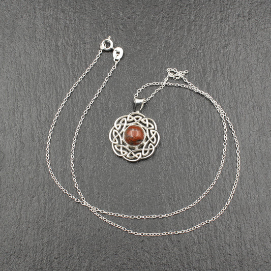 Schottischer Lewisian Anhänger keltische Sonne - Sterlingsilber