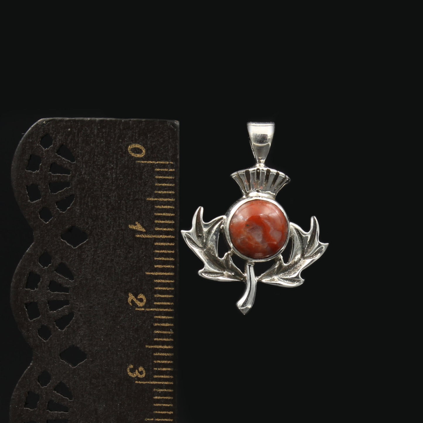 Lewisian Silber Anhänger Schottische Distel