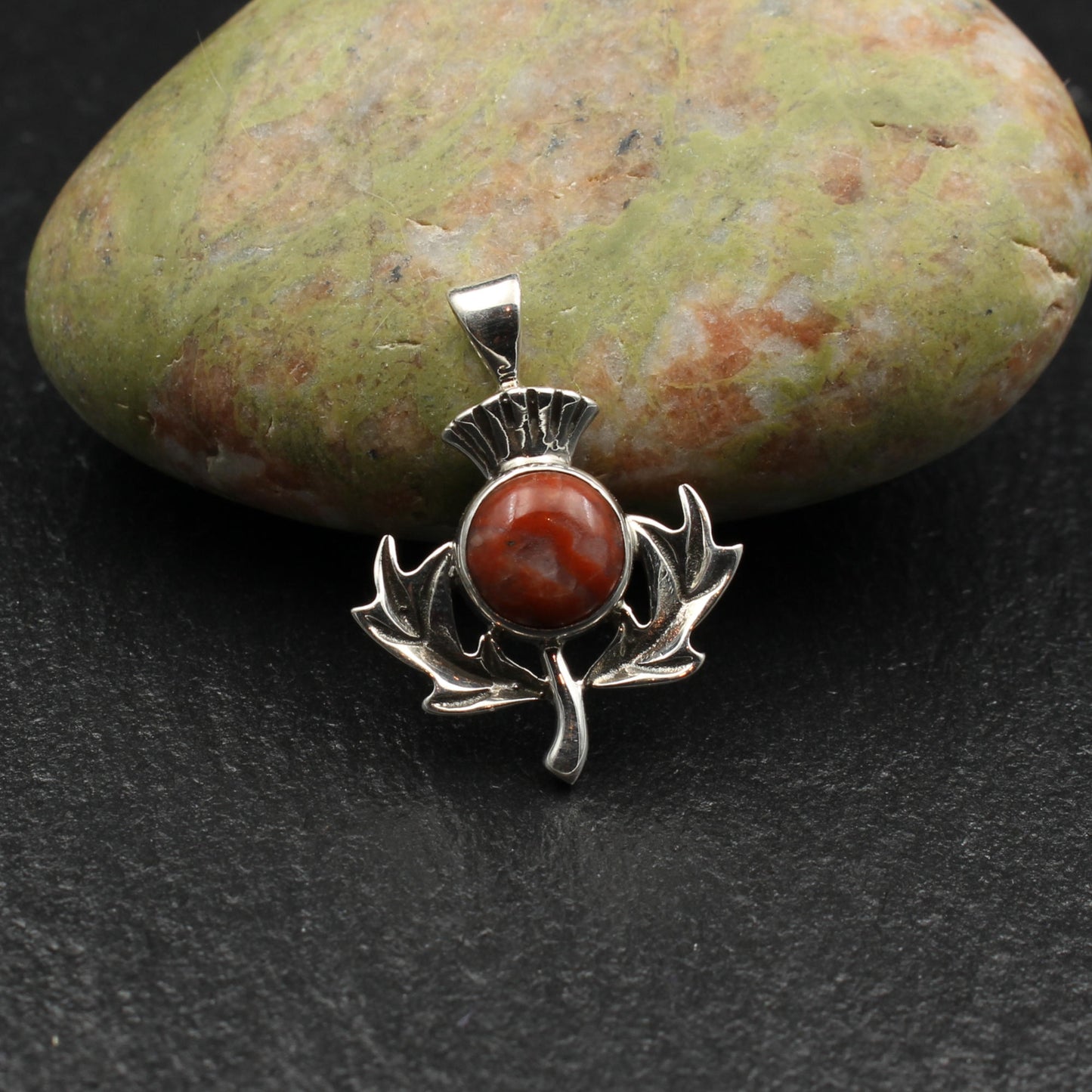 Lewisian Silber Anhänger Schottische Distel