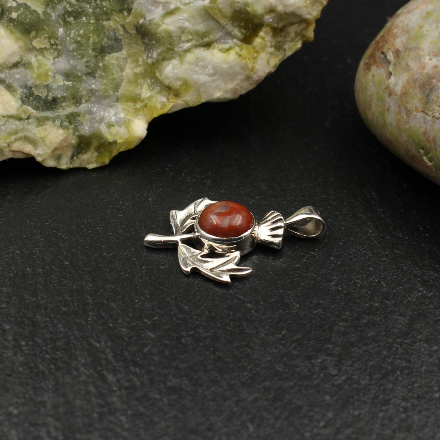 Lewisian Silber Anhänger Schottische Distel