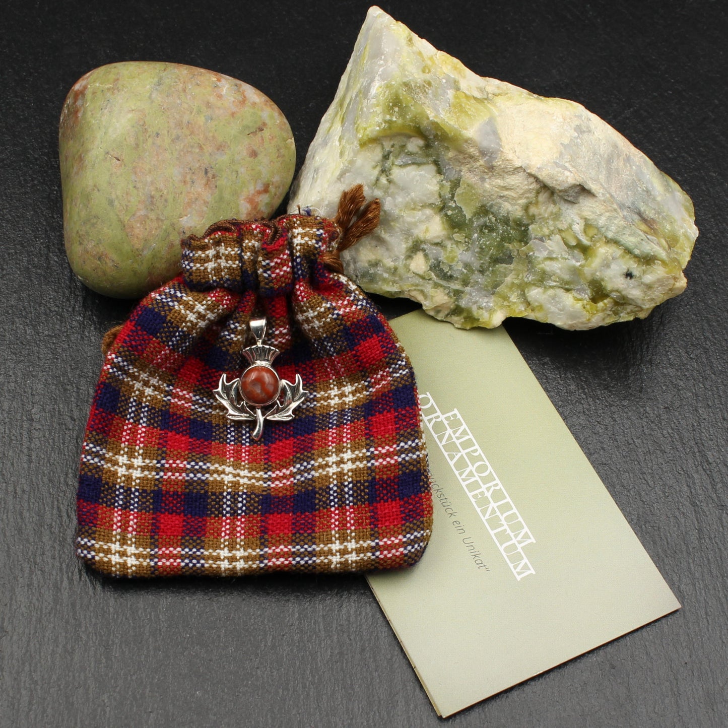 Lewisian Silber Anhänger Schottische Distel