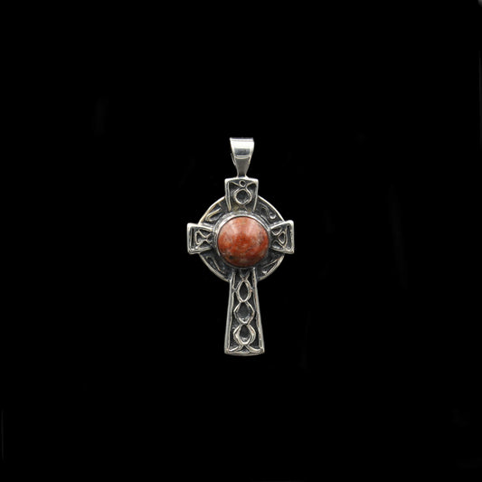 Lewisian Anhänger keltisches Kreuz Silber